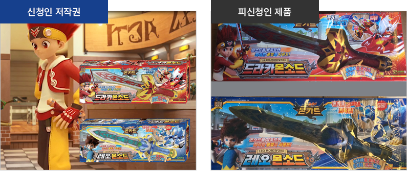 신청인 저작권, 피신청인 제품